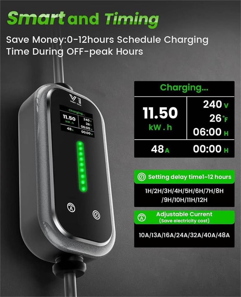 Portable Level 2 EV Charger - Electric Vehicle Charger - photo 3