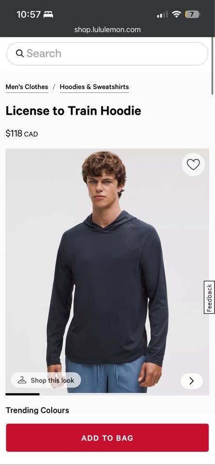 Mens Small lululemon hooded long sleeve - photo 3