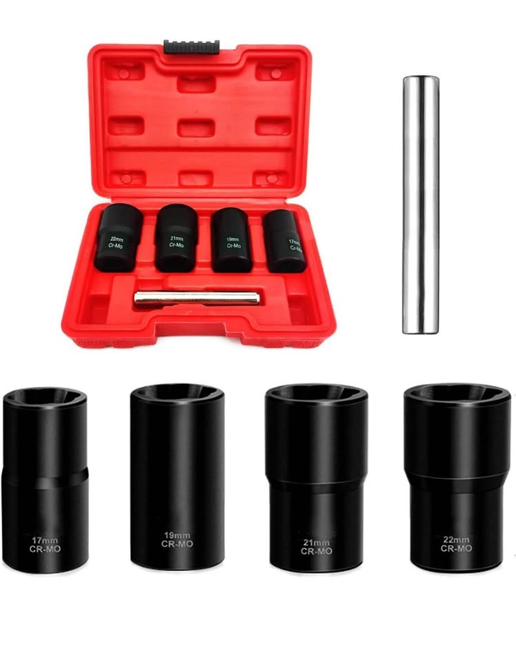 Greywolf 5-Pc Wheel Nut & Bolt Extractor Set - photo 2