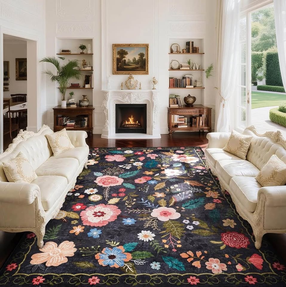 Area Rugs 5x7 for Living Room (Brand New) - Black - photo 3