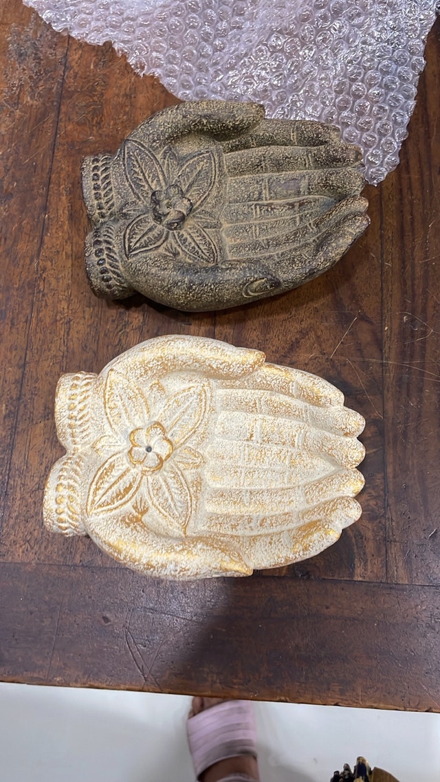Hand Shaped / prayer hands incense holder