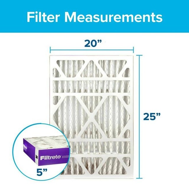 3m Filtrete 20x25x5, AC Furnace Air Filter, MPR 1550 DP - photo 2
