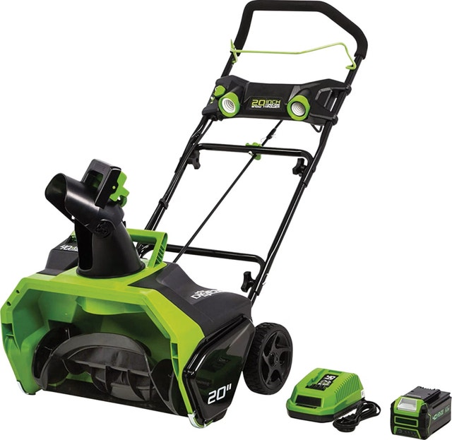 Greenworks 48V Snow Thrower 20" w/ 4AH & Charger