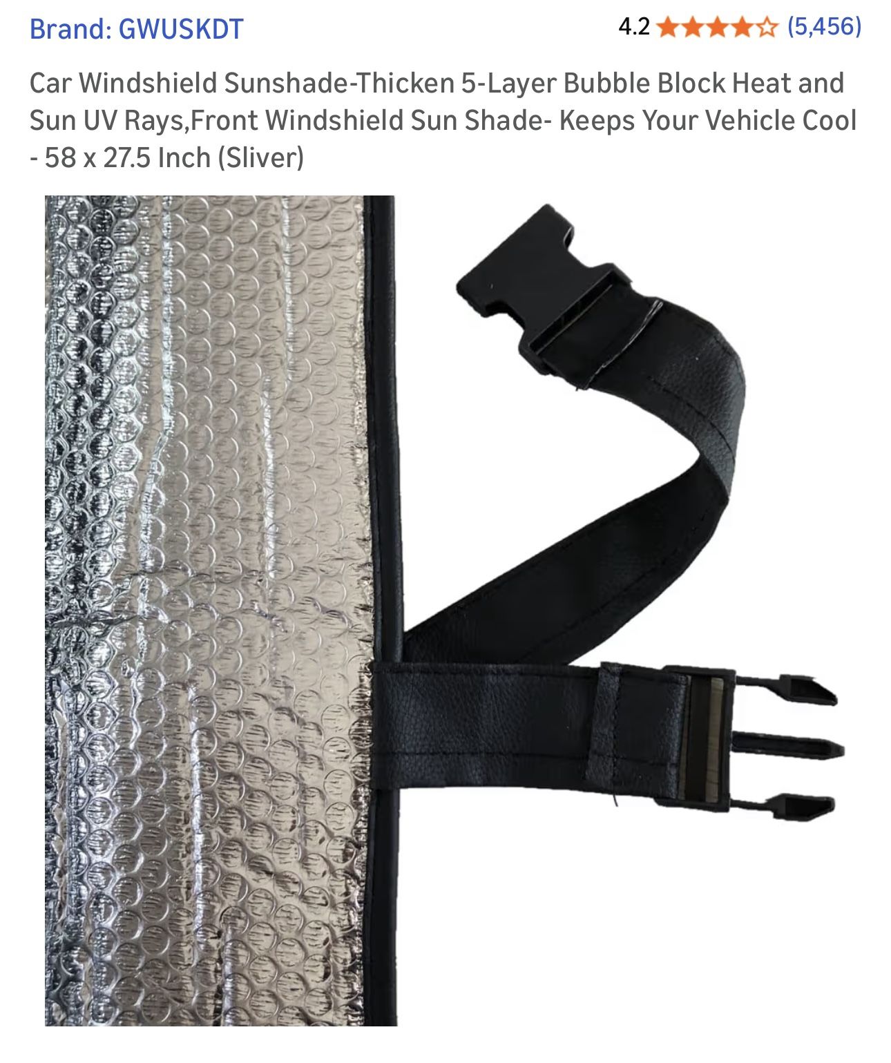 $15 Brand New Car Windshield Sunshade - 58 x 27 - photo 5