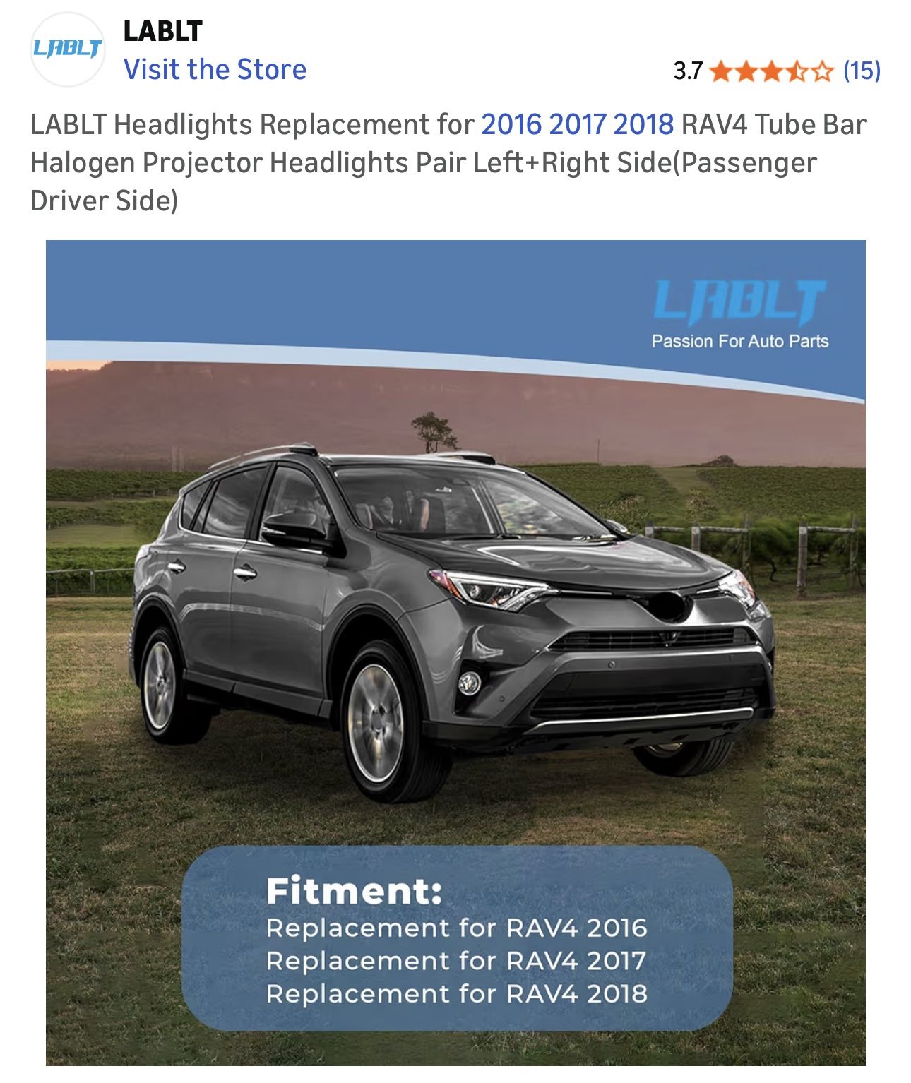 LABLT Headlights 2016-2018 RAV4 Pair - photo 5