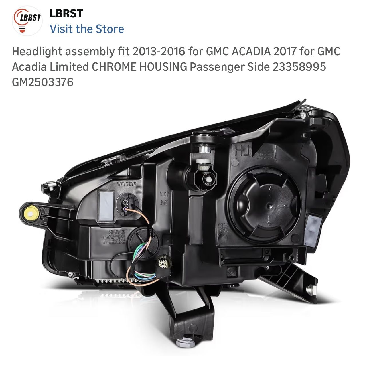 $125 Brand New LBRST Headlight 2013-2016 GMC ACADIA Pass Side - photo 5