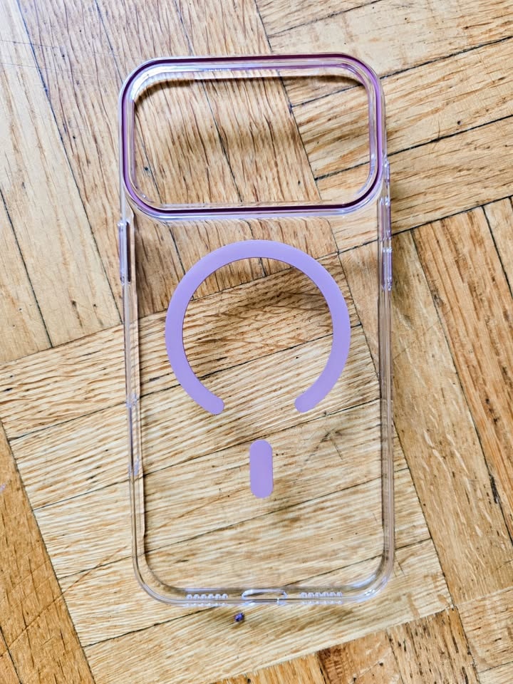 iPhone 17 Pro Max Case Transparent Protective Cover - Pink