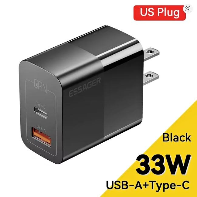 USB C Charger 33W GaN Type C PD Fast Charging For iPhone