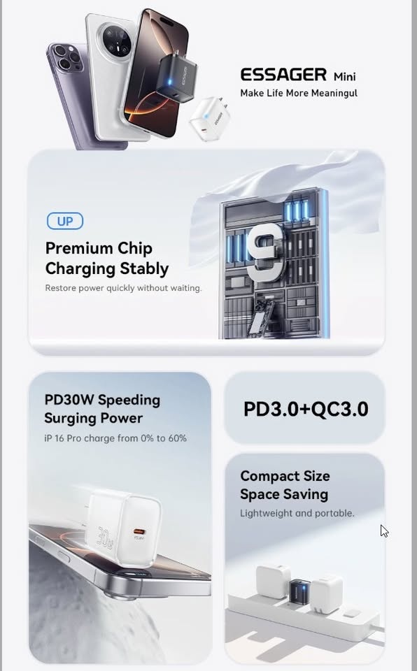 30W Type C Charger PD QC3.0 Fast Charger - photo 5