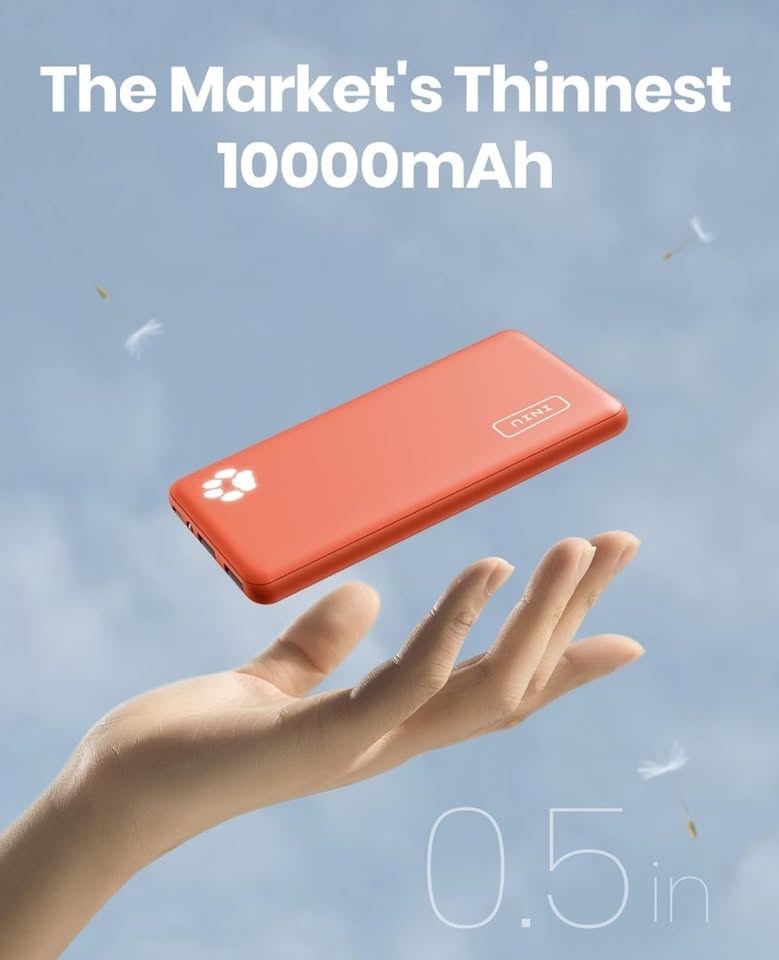 INIU Power Bank USB C Slimmest Triple Charger - photo 5
