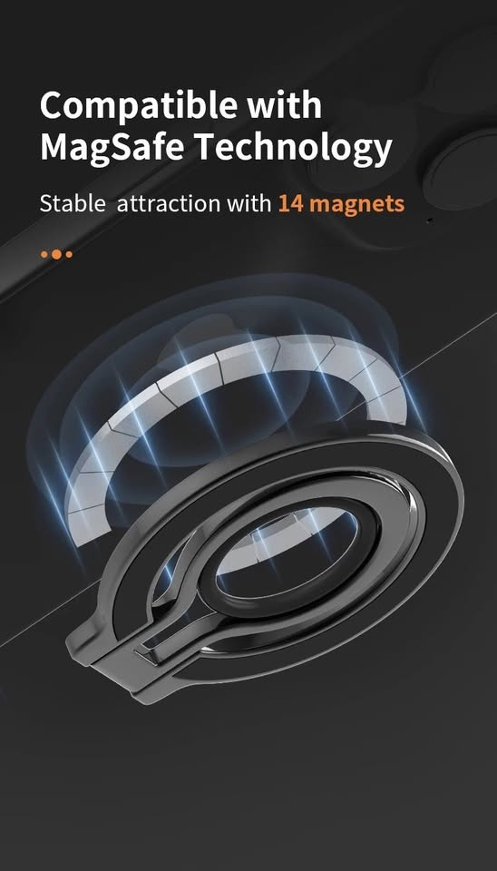 Cell Phone Metal Rotation Finger Ring Magnetic Stand - photo 4