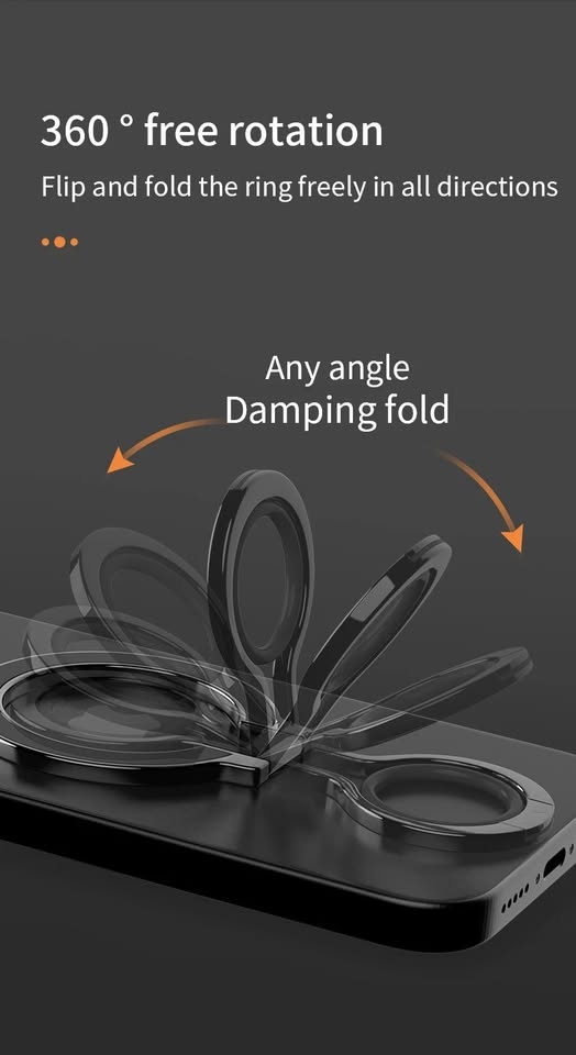 Cell Phone Metal Rotation Finger Ring Magnetic Stand - photo 5