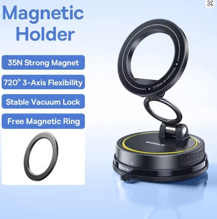 Vacuum Magnetic Car Phone Holder Mount - photo 2