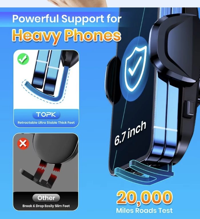 Car Phone Holder Handsfree Stand Phone Mount - photo 2