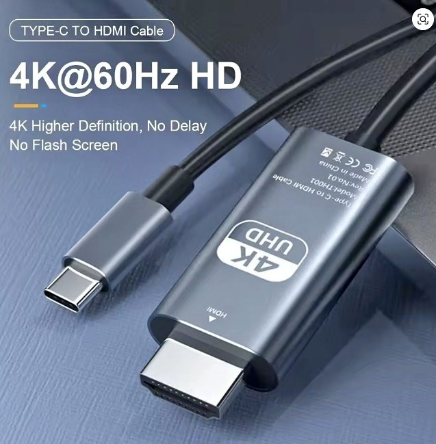 4K 60Hz HD Video Conversion Cable Type C To Hdmi