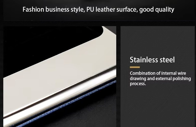 Card Holder Luxury Wallet PU Leather Business ID Credit Card Hol - photo 2