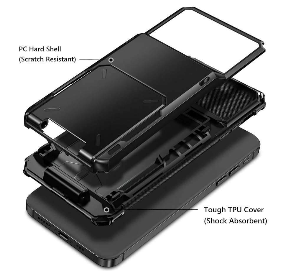 iPhone 15 Pro Case with Card Holder - 6.1 inch - photo 5