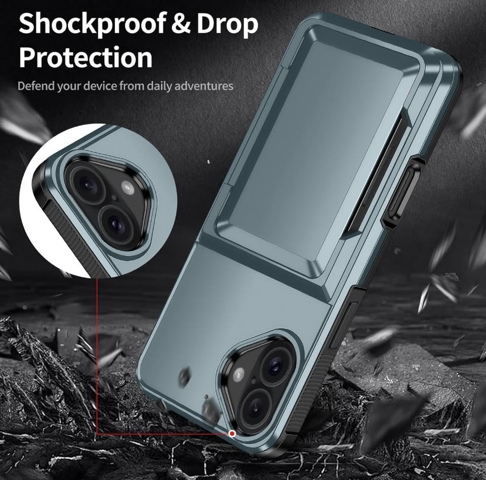 iPhone 16 Case with Card Holder Heavy Duty - New - photo 3