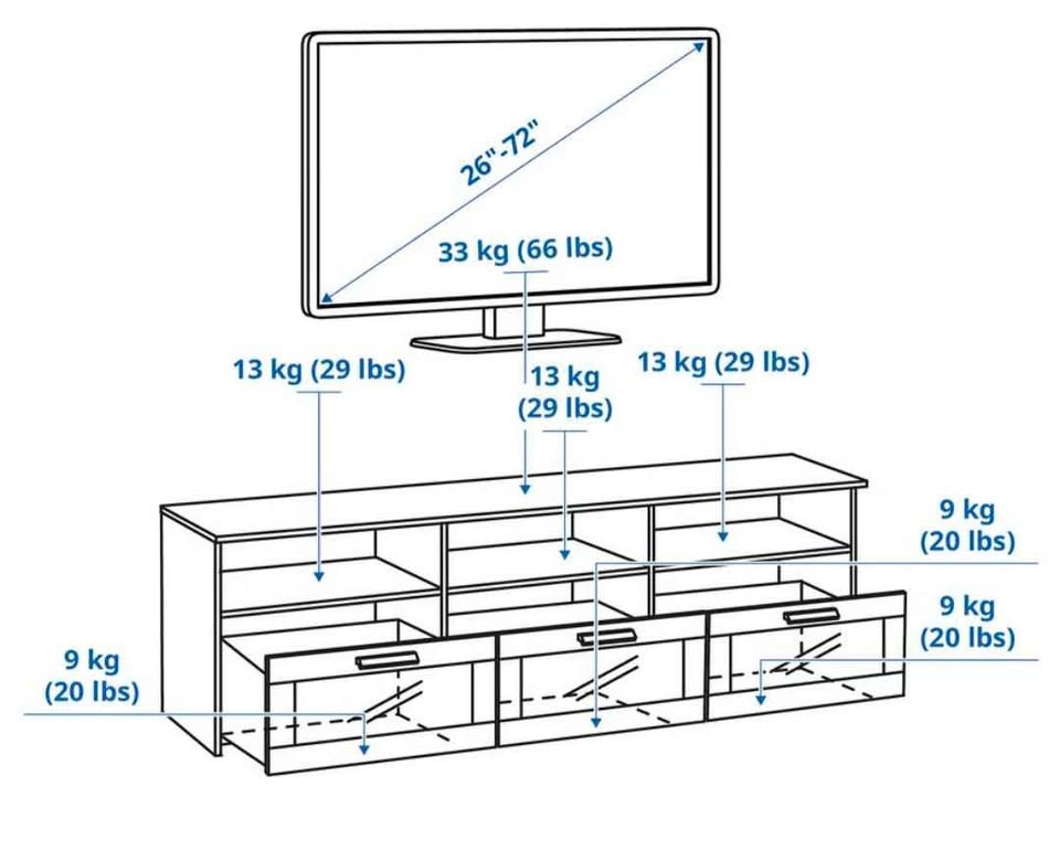 Ikea BRIMNES TV Bench - white - photo 4