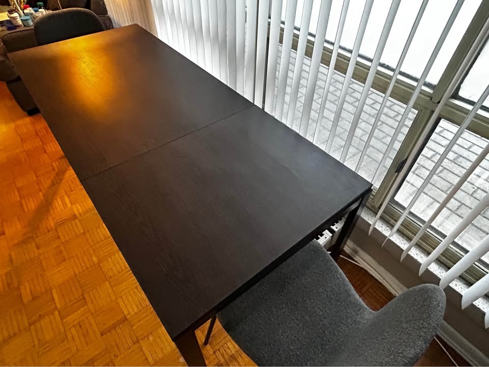 GOOD AS NEW Extendable Brown Dining Table - HAS TO GO THIS WEEK - photo 3
