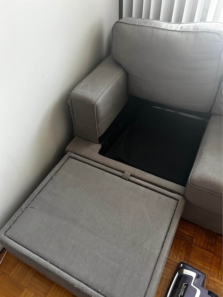 Used Sofa with Chaise (including storage) - HAS TO GO THIS WEEK - photo 4