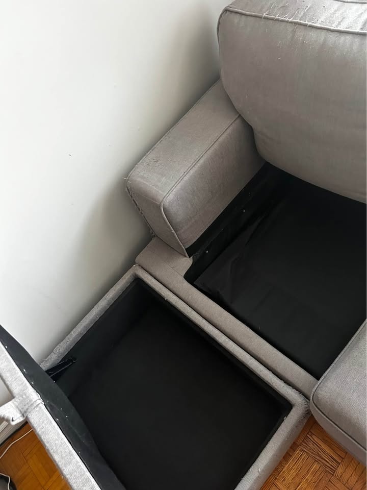 Used Sofa with Chaise (including storage) - HAS TO GO THIS WEEK - photo 5