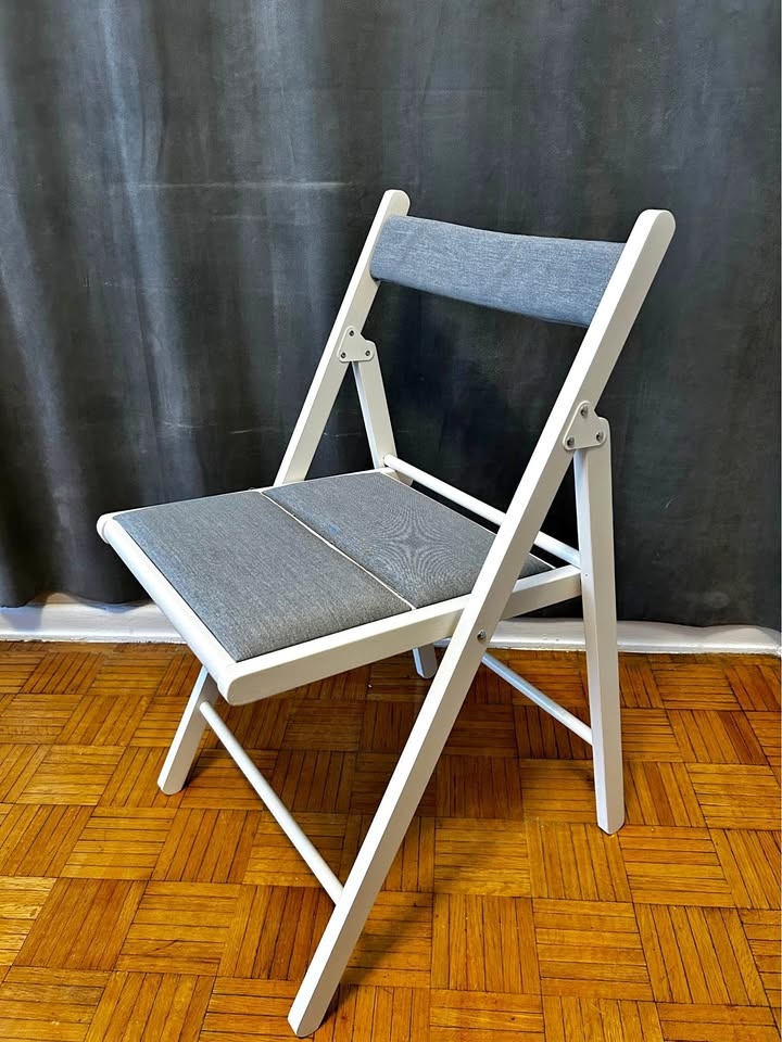 IKEA FRÖSVI Folding Chair - White/Light Gray