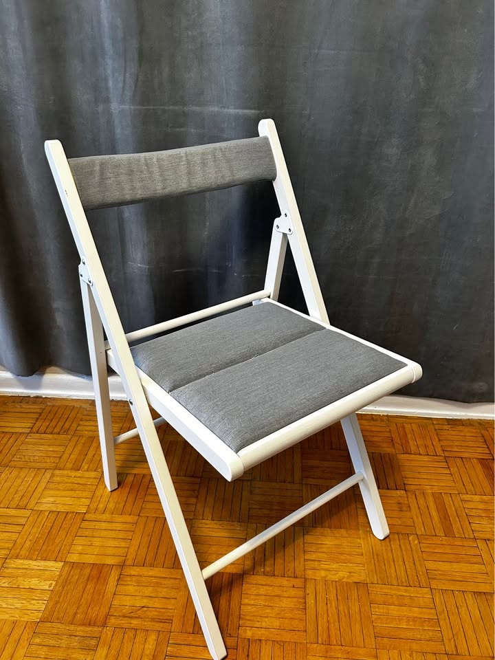 IKEA FRÖSVI Folding Chair - White/Light Gray - photo 2
