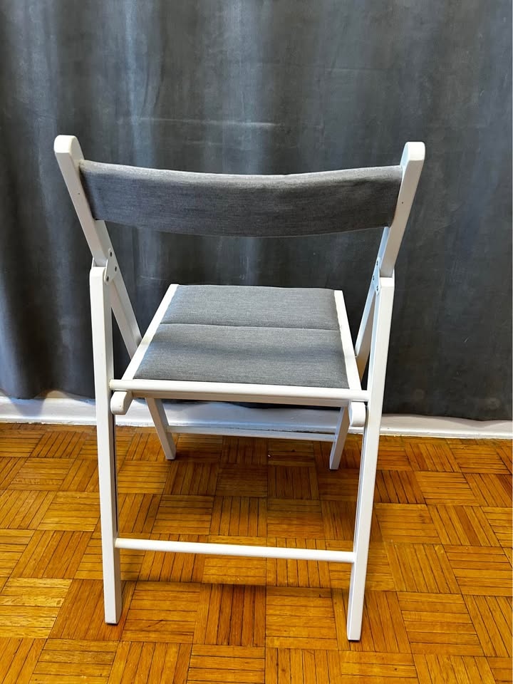 IKEA FRÖSVI Folding Chair - White/Light Gray - photo 3