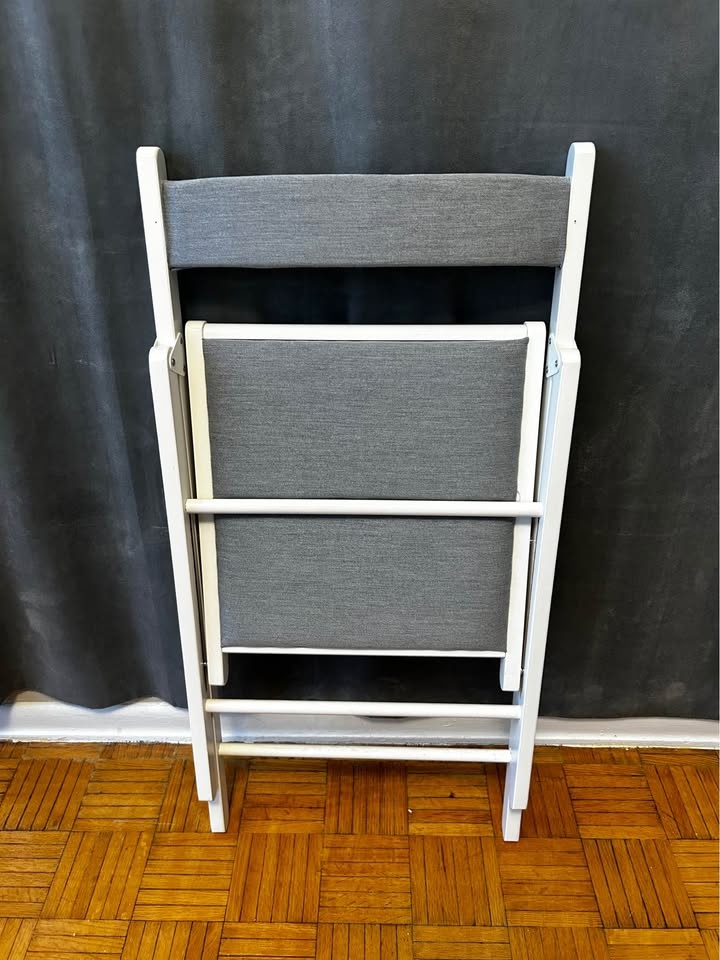 IKEA FRÖSVI Folding Chair - White/Light Gray - photo 4