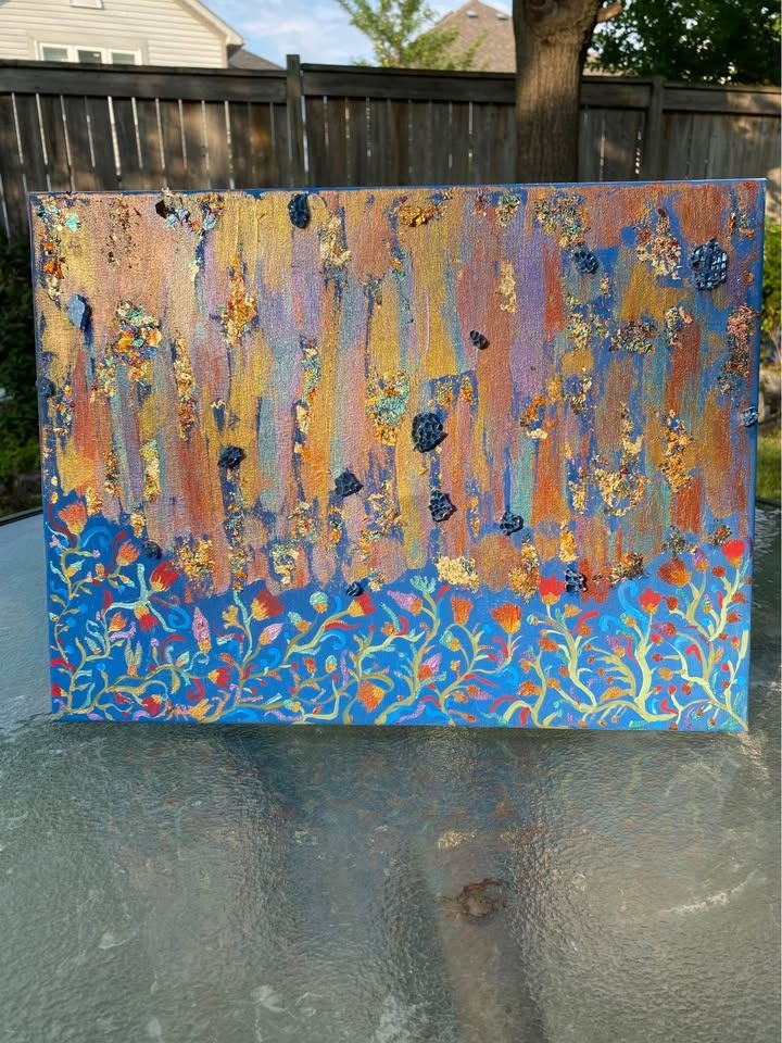 Abstract painting 12x16 - photo 2