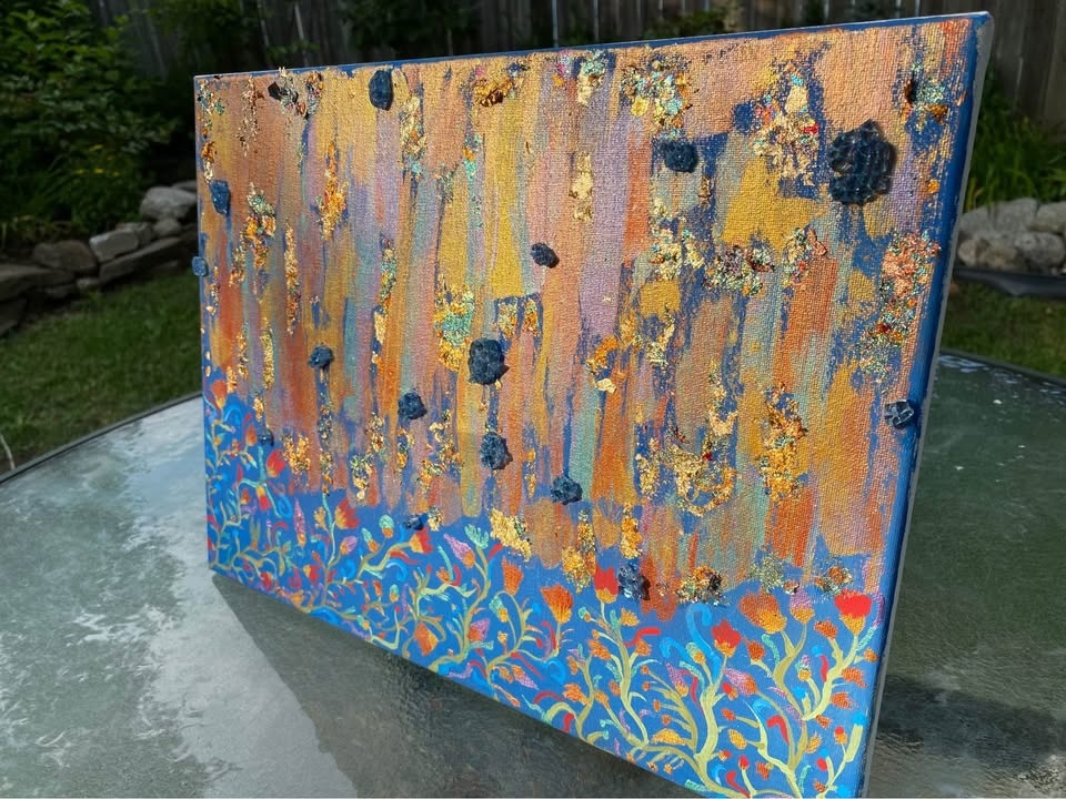 Abstract painting 12x16 - photo 3