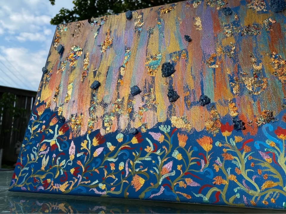 Abstract painting 12x16 - photo 4