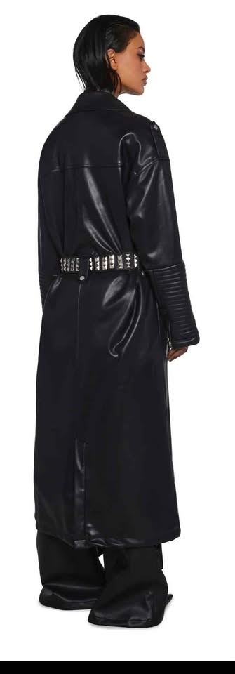 Size M Breaker Moto Trench Coat Dolls Kill - photo 2