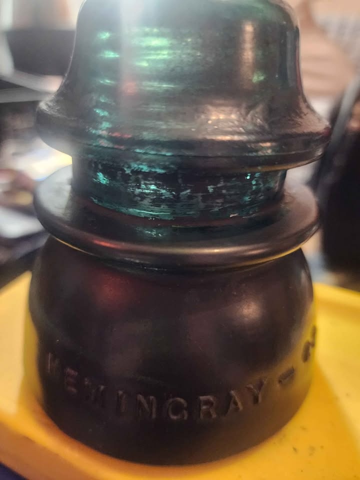Antique 1921 Hemingray Glass Insulator - photo 2