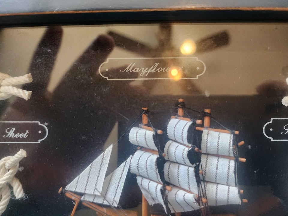 Mayflower shadow box with knots and hitches (Vintage) - photo 2
