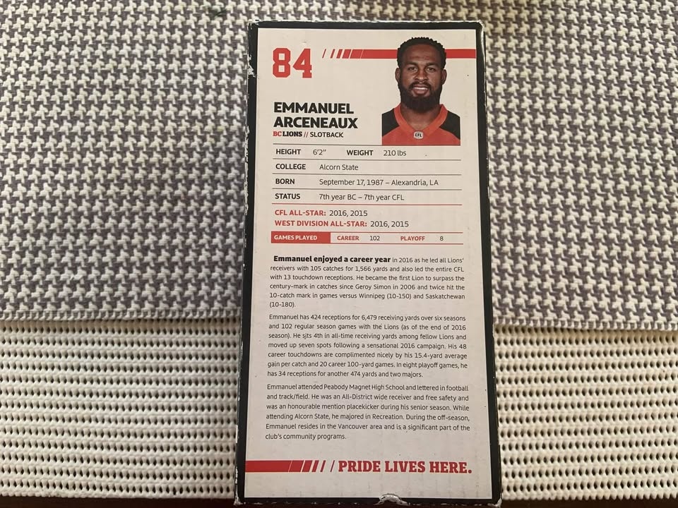 Emmanuel Arceneaux bobble head - photo 2
