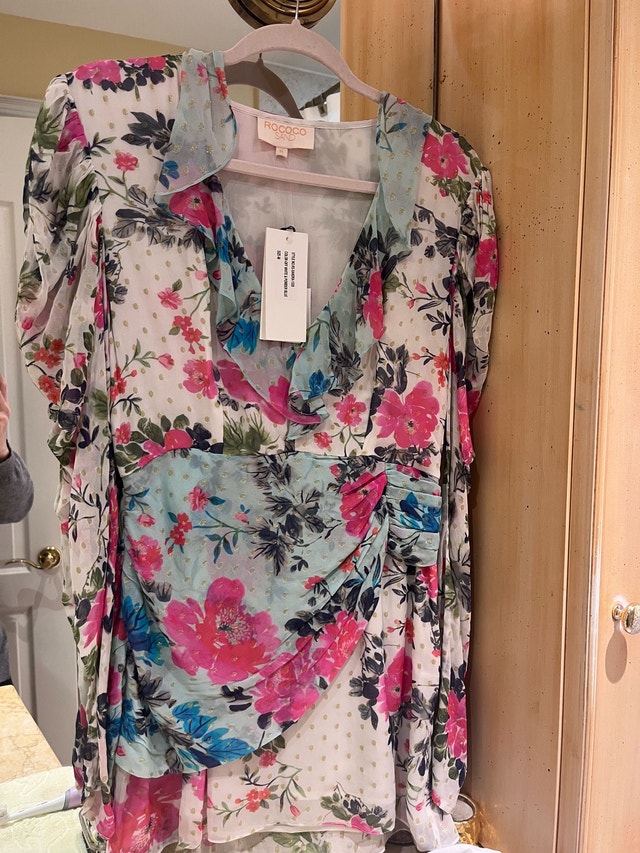 rococo sand summer short dress
