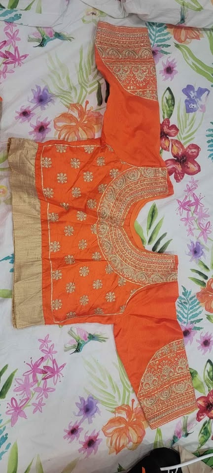 Brand New Beautiful Orange Lehnga Choli With Heavy Duppata - photo 4