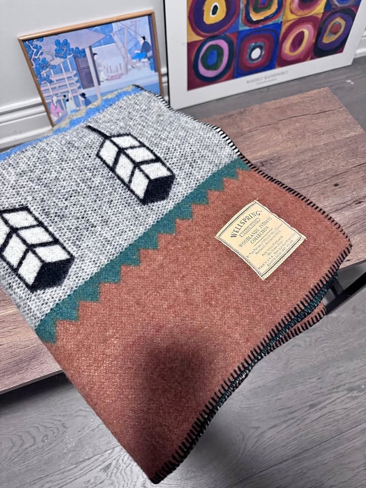 Wellspring Navajo Wool Blanket 50x70 in