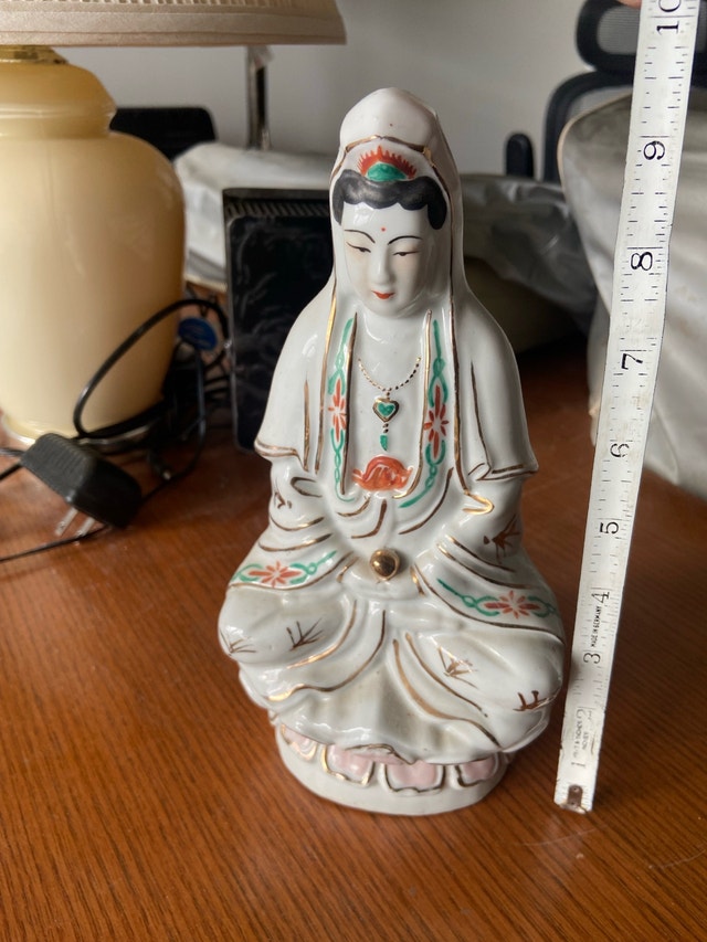 Ceramic Quan Yin Statue