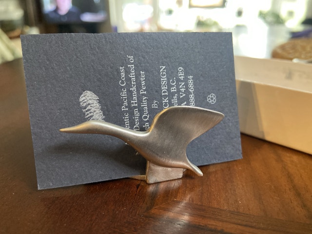 Canada Goose Pewter business card holder - photo 2