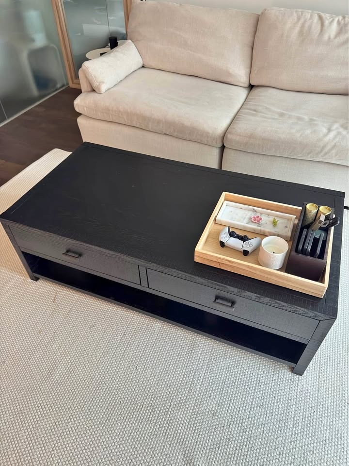 QUICK SELL* Urban Barn Solid Wood Black Coffee Table