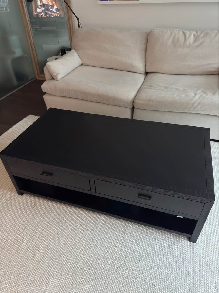 QUICK SELL* Urban Barn Solid Wood Black Coffee Table - photo 2