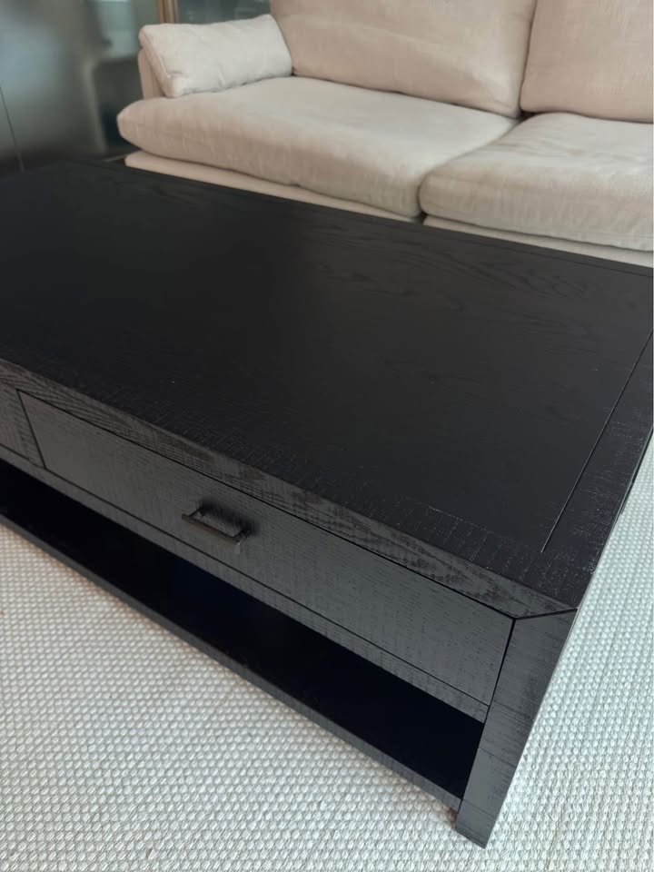 QUICK SELL* Urban Barn Solid Wood Black Coffee Table - photo 3