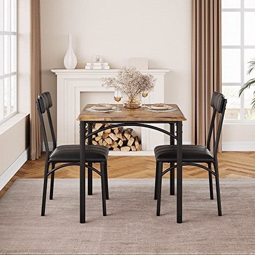 Wood Kitchen Table Set with 2 Chairs - photo 3