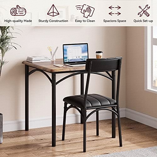 Wood Kitchen Table Set with 2 Chairs - photo 4