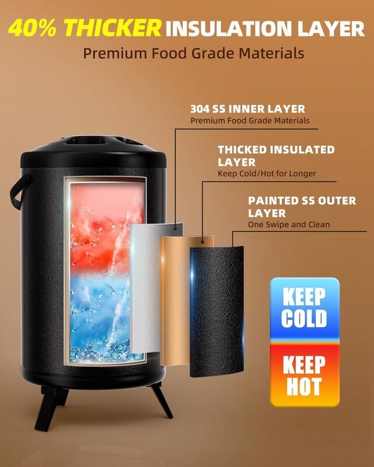 Insulated Beverage Dispenser 8L/2.2 Gallon – Thermal - photo 3