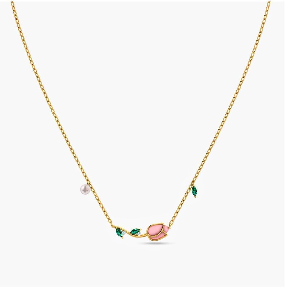 18k Dainty Gold Necklace-Women’s