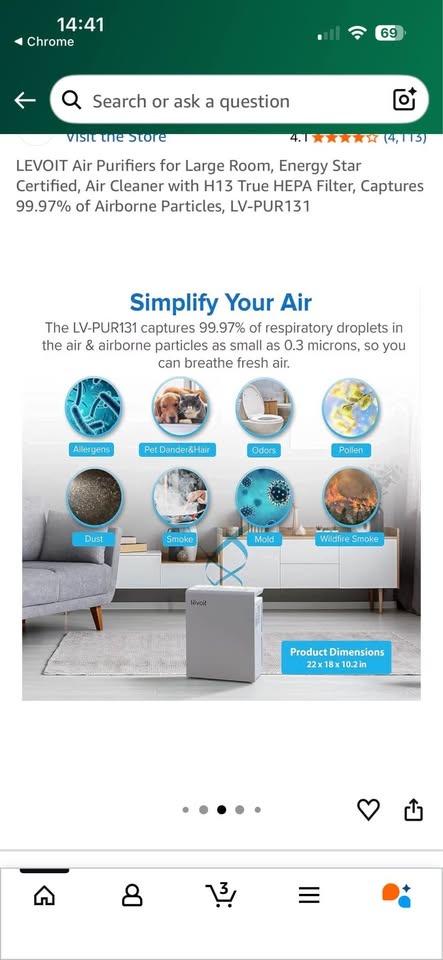 Levoit Air Purifier - photo 5